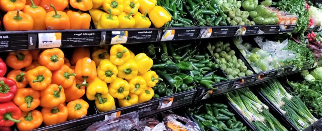 National Nutrition Month Blog Photo, Healthy Vegetables like peppers, chives etc.